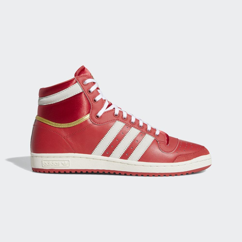 Originals Adidas Top Ten Inalti Dama Romania - Rosii/Aurii Metal/Albi EF6368